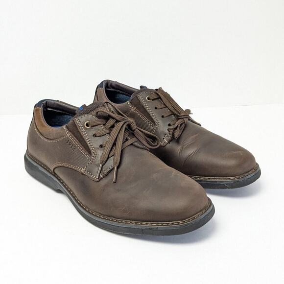 Nunn Bush Otto Plain Toe Oxford, Brown, Men´s 8.5 Wide